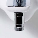 Robinet Mitigeur  de Baignoire Mural Chromé/Blanc Concep't | Rue du Bain