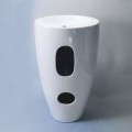 Washbasin Totem Round - 50x83 cm - White ceramic - Ove