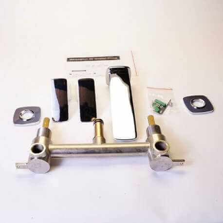 Mezclador de válvulas Washbo Mural Chromé/White Concep't