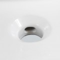 Totem cuadrado Lavabo con toalla de cerámica blanca Alto+