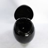 Suspended Egg WC with Shaft Shining Black Ceramic - 59x41cm - Ove