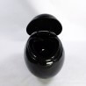 WC Suspendu Oeuf - Avec Abattant - Céramique Noir Brillant - 59x41 cm - Ove