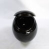 Suspended Egg WC with Shaft Shining Black Ceramic - 59x41cm - Ove