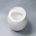 WC Suspendu Oeuf - Avec Abattant - Céramique Blanc - 59x41 cm - Ove