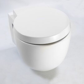 WC Suspended Compact White with Abattant Charm 2