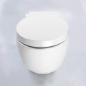 WC Suspended Compact White with Abattant Charm