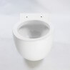 Compacto WC sostenido con revestimiento de cerámica blanca - 50x41 cm - Charm
