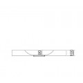 Single hanging washbasin matt white - Clas