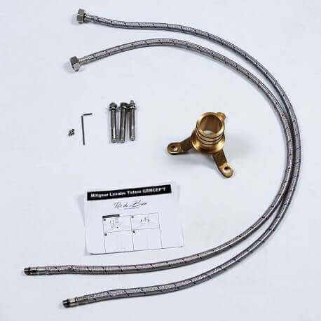 Totem Waschtisch Hahn auf Fuß Beton nicht