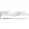 Lavabo Suspendu Rectangle - Solid surface Blanc Mat - 100x48 cm - Clas