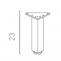 Aluminium feet for bathroom furniture 23 cm