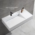Lavabo Suspended Rectangular Composite Lodge