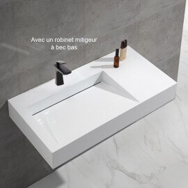 Lavabo Suspended Rectangular Composite Lodge 2