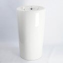 Lavabo Totem Cylinder Ceramic White - Sigma