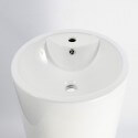 Lavabo Totem Cylinder Ceramic White - Sigma