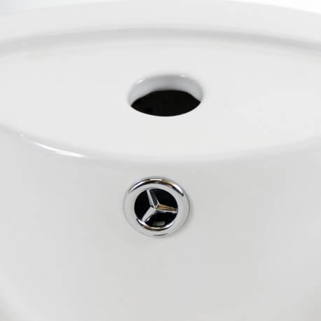 Lavabo Totem Cylinder Ceramic White - Sigma