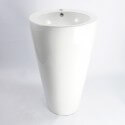  Lavabo Totem Cerámica redonda Ego blanco