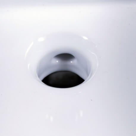 Lavabo totem carré suspendu céramique blanc Life | Rue du Bain