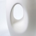Lavabo Totem ovale Composite Blanc Mat Wake | Rue du Bain