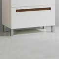 Piedini in alluminio per mobili da bagno 23 cm
