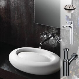 Delice-Waschbecken-Paket + Smart-Wasserhahn |Bather Straße