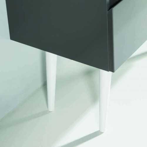 Pieds Aluminium pour meuble de salle de bain 30 cm