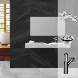 Clas Wandspülen-Set + Concep't Wasserhahn |Bather Straße