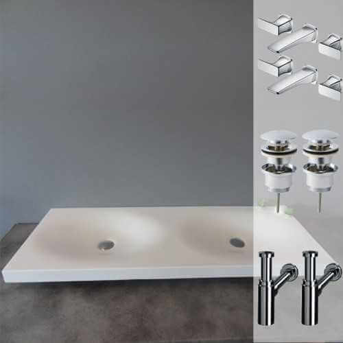 Pack Lavabo Suspendu Epure + Robinet Concep't | Rue du Bain