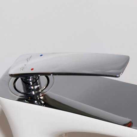 Robinet mitigeur lavabo totem sur pied blanc Concep't | Rue du Bain