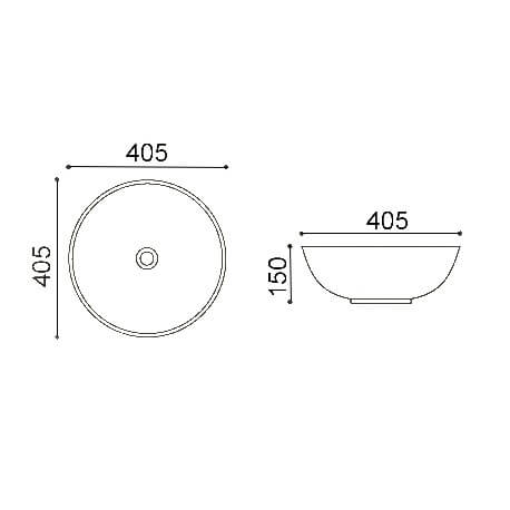 Round Posing Vase - Black grooved Ceramic White - 41 cm – Dark