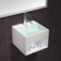 Lava Main Square - Solid Surface White Mat - 33x33 cm - Goditi