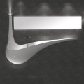 Gran diseño de lavabo sostenido - Mat blanco de superficie sólida - 120x40 cm- Virgulate