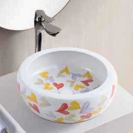 Round Poser Vasque - Ceramic - 42 cm - PEP's