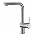 Rubinetto evier/bec estraibile - Spazzolato in acciaio inox - Stile