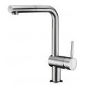 Rubinetto evier/bec estraibile - Spazzolato in acciaio inox - Stile