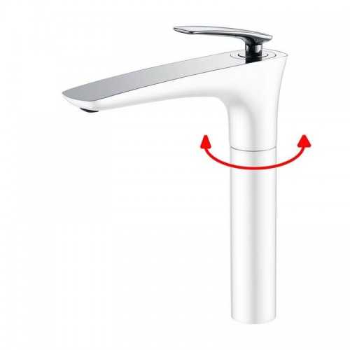 Grifo Mitigeur Evier/Vask Uplifted - Chromé/Blanc - Concep't