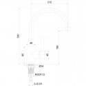 Faucet Mitigeur Evier/Vasque Élevé - Chromé - Basic