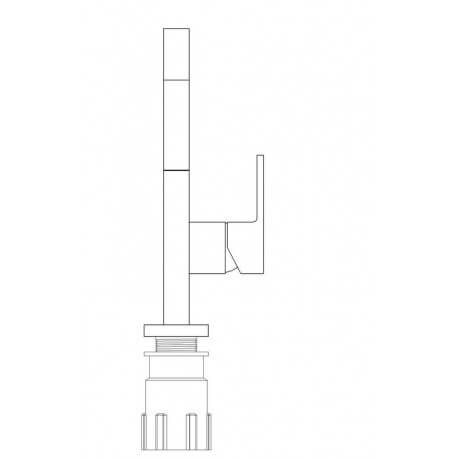 Mitigeur Lavabo et Cuisine Design - Blanc - Graphic