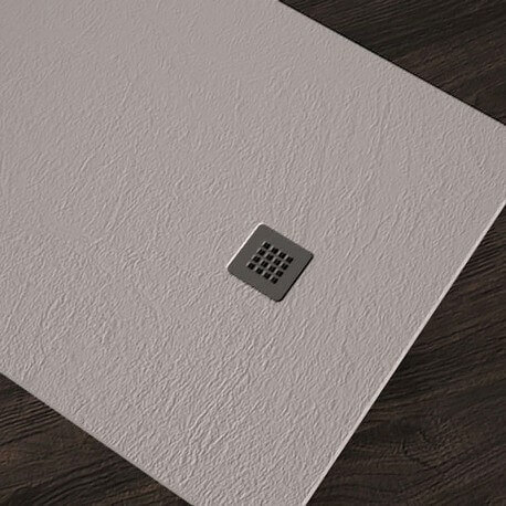 Receveur de Douche extra plat Rectangulaire - Résine Blanc + Grille et bonde incluse | XXXXXXX