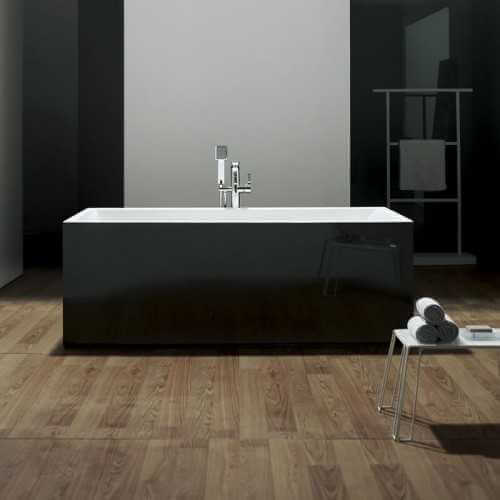 Black Rectangular Ilot Bath London