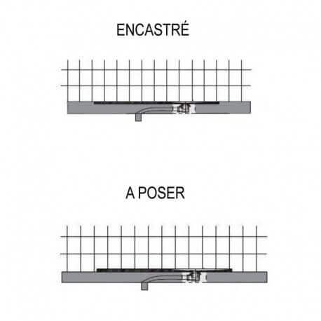 Rectangular Extra Flat Shower Receiver - Solid surface Anthracite - Mineral