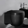 WC sostenido con brillante corte cerámico negro 50x41cm Charm