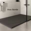 Rectangular Extra Flat Shower Receiver - Solid surface Anthracite - Mineral