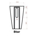 Lavabo Totem Rond - Céramique Blanc - 53x81 cm - Star