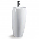 Wash Hand Totem Round - Ceramic White - 39x85 cm - Ove