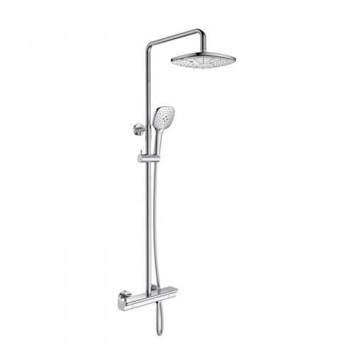 Shower Column Thermostatic Square - Chromé - Kubic