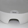 Round Countertop Washbasin - Glossy White Ceramic - 44 cm - Lodge
