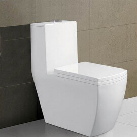 Monobloc Poser WC - ceramica bianca - 35x68 cm - Millenium