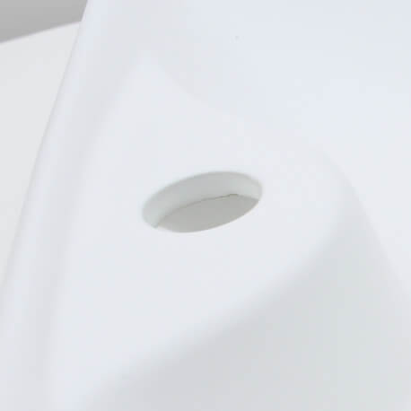 Ceramic flooring pan Matt white sheet on Rue du Bain