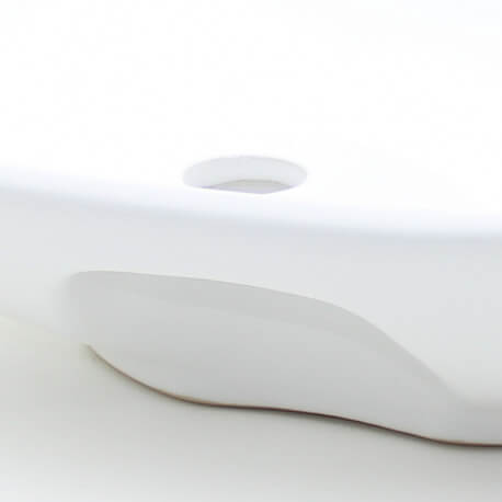 Ceramic flooring pan Matt white sheet on Rue du Bain